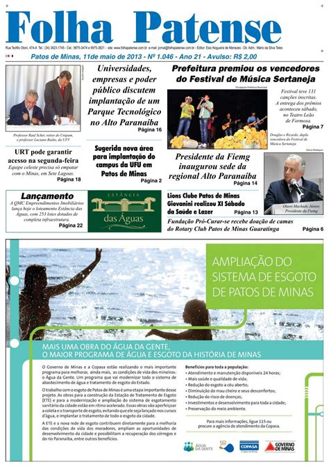 Parabrisa Patense - Folha Patense, 11/05/13