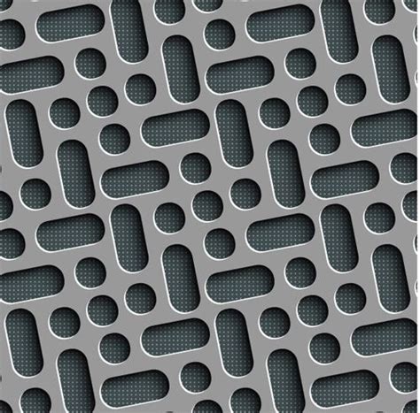 An Abstract Metal Background With Rounded Holes