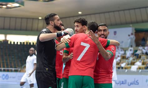 المنتخب المغربي يتأهل إلى نهائي بطولة كأس العرب لكرة القدم داخل القاعة