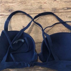 Aerie Swim New Aerie Navy Blue Bikini Set Poshmark