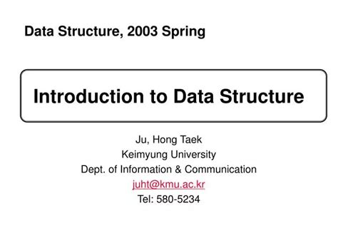 Ppt Introduction To Data Structure Powerpoint Presentation Free