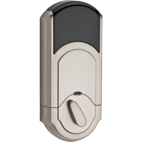 Kwikset Smartcode 910 Satin Nickel Single Cylinder Smartkey Electronic Deadbolt Built In Z Wave