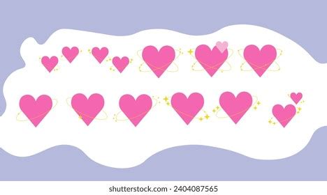 Sparkling Heart Emoji Isolated Emoticons Symbol Stock Vector (Royalty ...