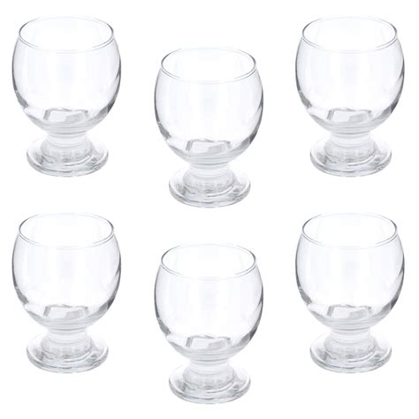 Glass Dessert Bowls Sundae Ice Cream Set Of 6 Cocktail Goblet Look Dishes Cups