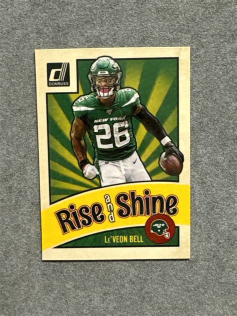 LeVeon Bell 2020 Panini Donruss Rise And Shine Fridge Magnet Jets 9