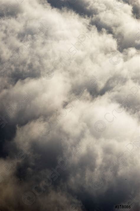 Cielo y nubes desde un avión foto de stock Crushpixel