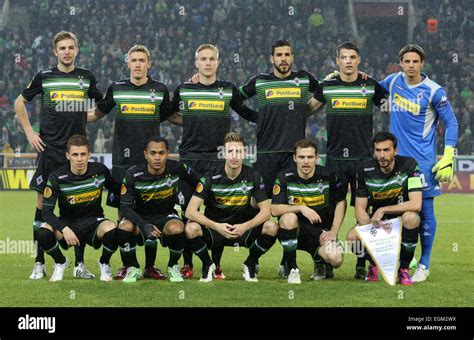 Moenchengladbach, Germany. 26th Feb, 2015. Moenchengladbach's players ...