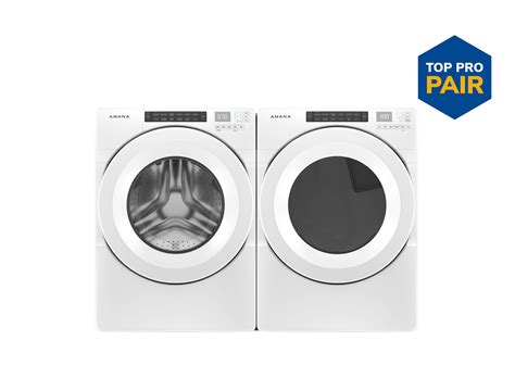 Shop Amana High Efficiency Stackable Front-Load Washer & Electric Dryer ...