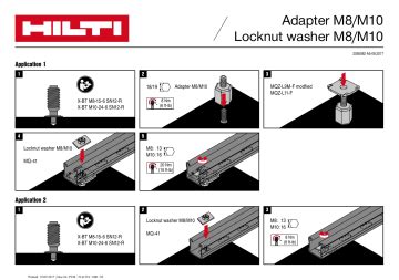 Hilti Adapter M8 M10 Instruction For Use Manualzz