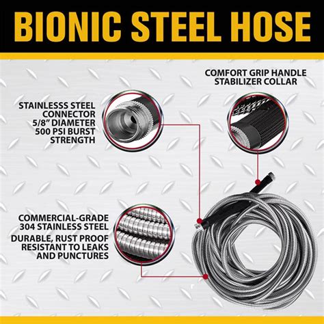 Bionic Steel Garden Hose Reviews Ft Ft Ft Ft Size