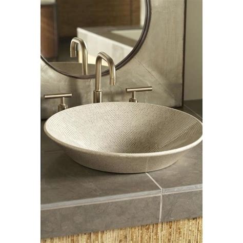 KOHLER Artist Edition Conical Bell Boucle Tweed Vessel Round Bathroom