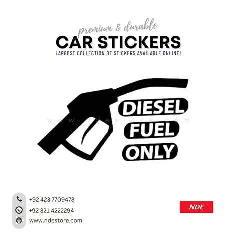 DIESEL FUEL ONLY STICKER DIESEL ONLY – NDE STORE