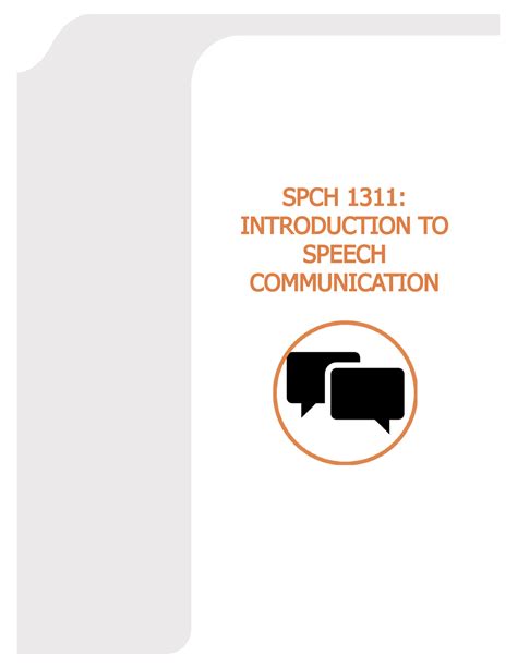 Speech Lesson 3 Spch 1311 Introduction To Speech Communication Spch 1311 Introduction To