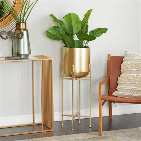 Reviews For Litton Lane In Extra Large Gold Metal Indoor Outdoor