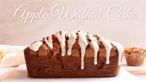 Apple Walnut Cake Recipe Ffb Blonde In The Kitchen Youtube