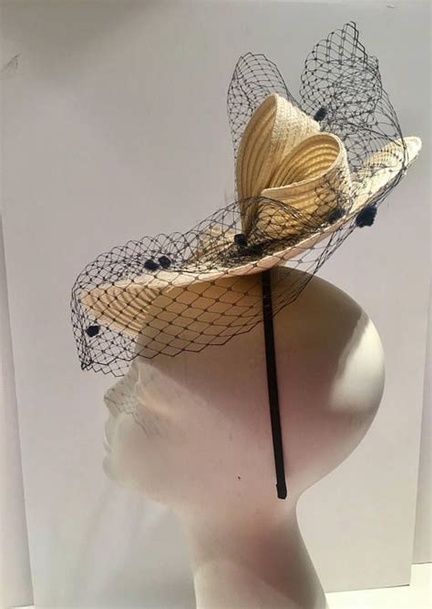 Ivory Fascinator Birdcage Veil Fascinator L Off White Ivory Fascinator Bridal Fascinator