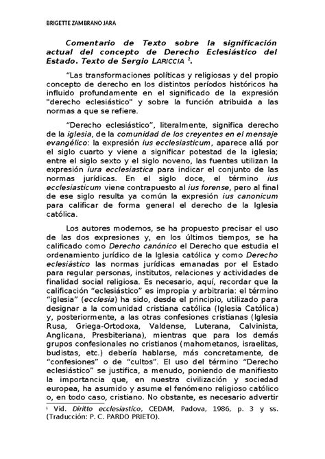 Comentario de Texto sobre la significaci Ã³n actual del concepto de