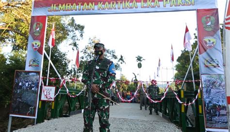 Jembatan Kartika Eka Paksi Sudah Bisa Digunakan Lagi Kasih TNI AD