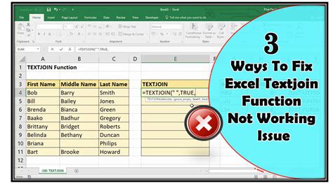 Ways To Fix Excel Textjoin Function Not Working Issue Hot Sex Picture