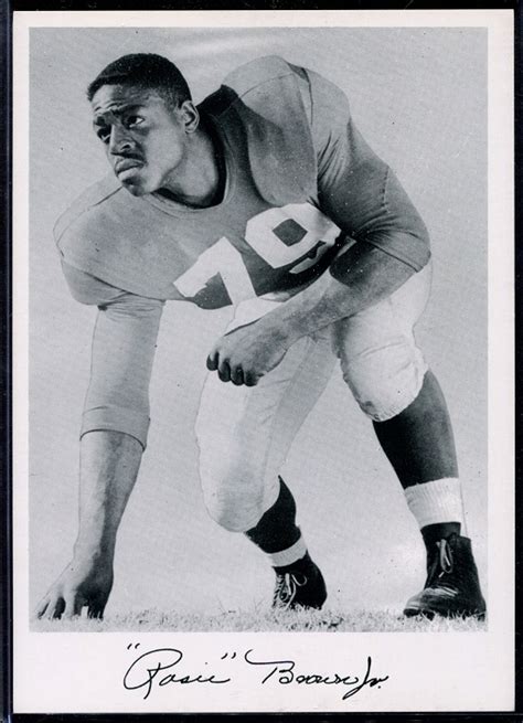 Giants Team Issue Football Card Roosevelt Brown