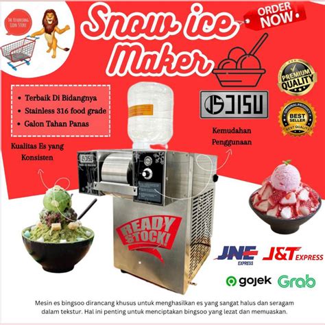 Jual Mesin Es Bingsoo Arumanis 1200 Watt Mesin Bingsu Snow Ice Machine