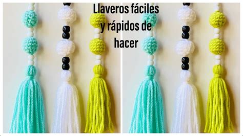 Como Hacer Un Llavero Fácil Y Rápido Tejido A Crochetllavero Tejido A