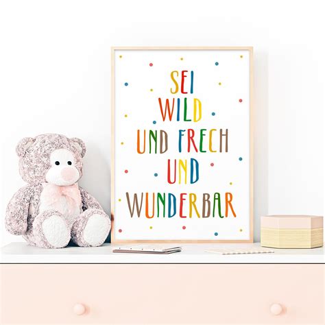 Poster Sei Wild Und Frech Smilland