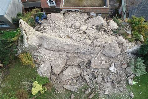 Lewes Castle Wall Collapse ‘it Is Sad A Piece Of History Has Gone