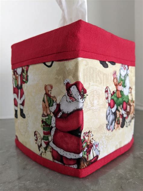 Christmas Tissue Box Cover Free Shipping Etsy