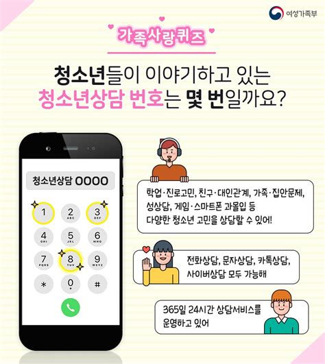 여성가족부 On Twitter 여성가족부 퀴즈이벤트 청소년상담 번호는 몇 번일까요 이벤트 참여하기 T