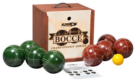 Tournament Bocce Set In Wood Box Tb2 By St Pierre Made In Usa