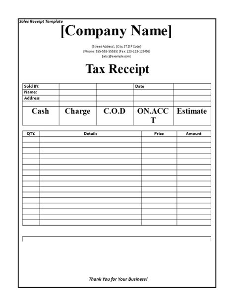 50 Receipt Samples Format And Examples 2022