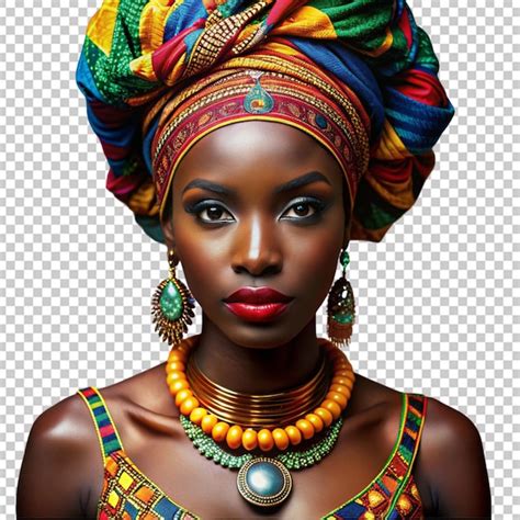 Premium Psd African American Woman Illustration Vivid Heritage