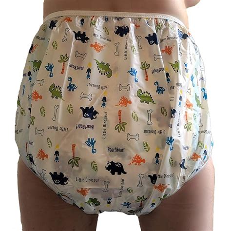 Buy Adult Plastic Pants Abdl Dinosaur Waterproof Incontinence Diaper Cover Pvc Vinyl