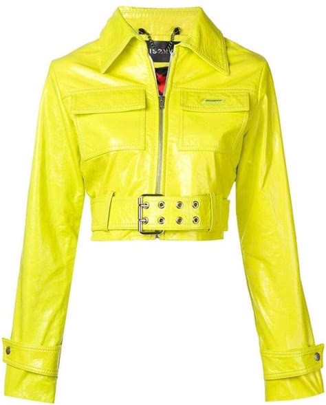 Misbhv cropped biker jacket | Neon outfits, Leather jackets women, Jackets