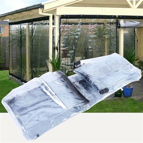 Commercial Grade Waterproof Clear Awningvinyl Clear Awning Canopy Roll Up Patio