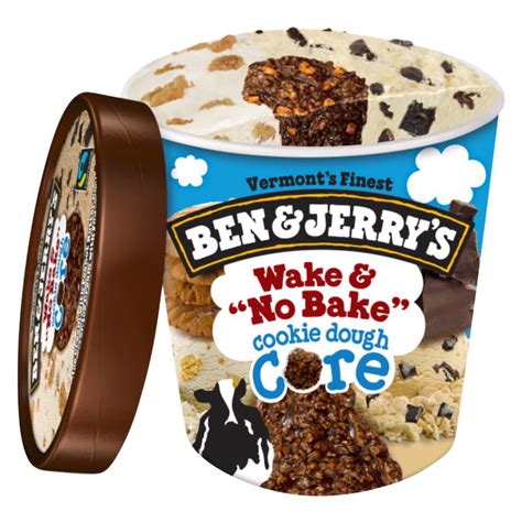 Ben And Jerrys Wake And No Bake Cookie Dough Core Ice Cream 16oz Ice