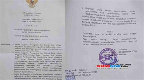 Pemalsuan Tanda Tangan APBDes Staf Kecamatan Di Ciamis Geram