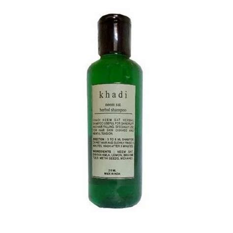 Khadi Neem Sat Shampoo Pack Size 210 Ml Packaging Type Bottle At Rs