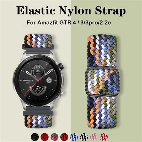 Pulseira El Stica De Nylon Mm Mm Para Huami Amazfit Gtr Pro