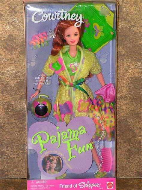 Pajama Fun Courtney Barbie 1990 Barbie Doll Set Barbie Skipper