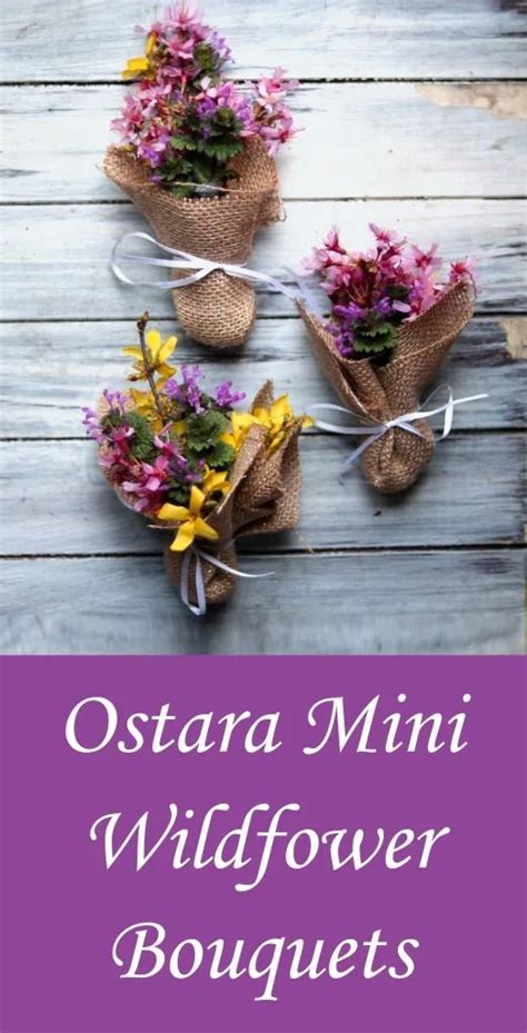 Ostara Mini Wildflower Bouquets Spring Equinox Craft Moody Moons Em