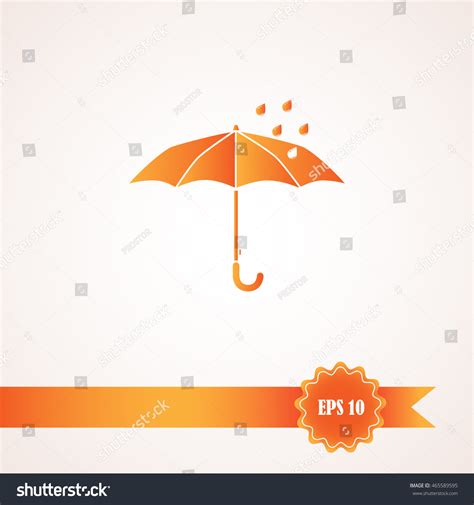 Umbrella Protect Rain Vector Stock Vector Royalty Free 465589595