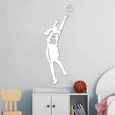 Aplique mdf Basquete Feminino Nome e Número Personalizado Lumina Decor