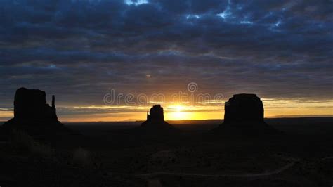 Silhouette Of Monument Valley Stock Photo - Image of desert, photography: 26177712