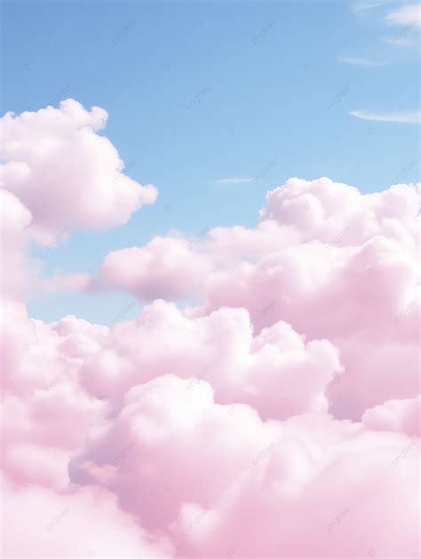 Sky Fluffy Light Pink Marshmallow Cloud Background Wallpaper Image For ...