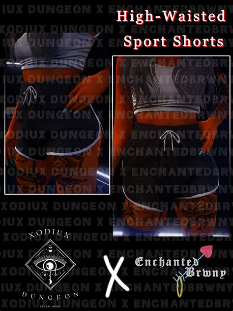 High Waisted Sport Shorts For Mp Female Gta5