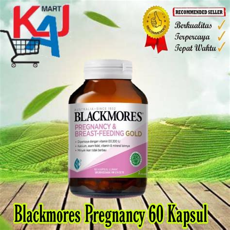 Jual Blackmores Pregnancy Breastfeeding Gold Isi 60 Tablet BPOM Kalbe