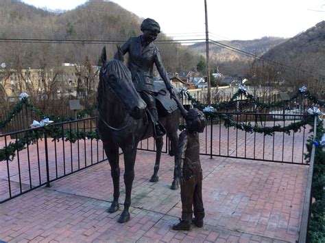 Statue of Mary Breckinridge, entry way of Mary Breckinridge Hospital, Hyden, KY, Photo by Brad ...