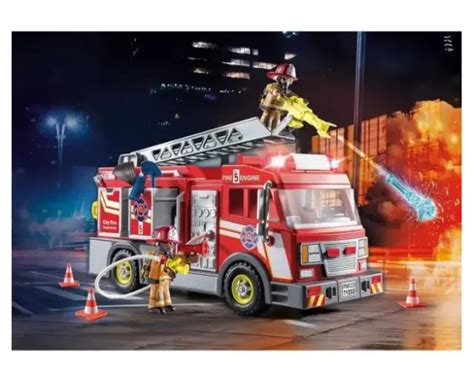 Playmobil City Action Camion De Pompiers Avec Grande Chelle Eur